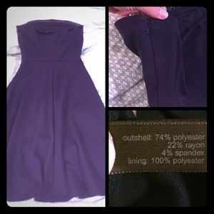 The Limited- Navy Blue Strapless dress Size Small
