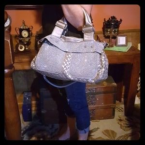 Pewter handbag