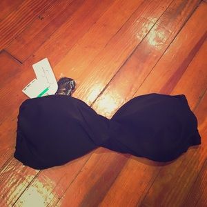 Black strapless Jessica Simpson bikini top