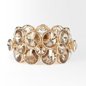 bebe Multi Faceted Glam Stretch Bracelet