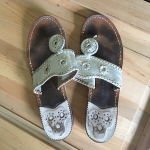 Jack Roger platinum 7.5 used sandals