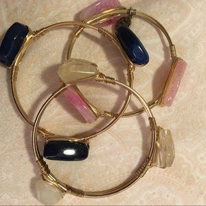 Burbon and bow tie inspired bangles