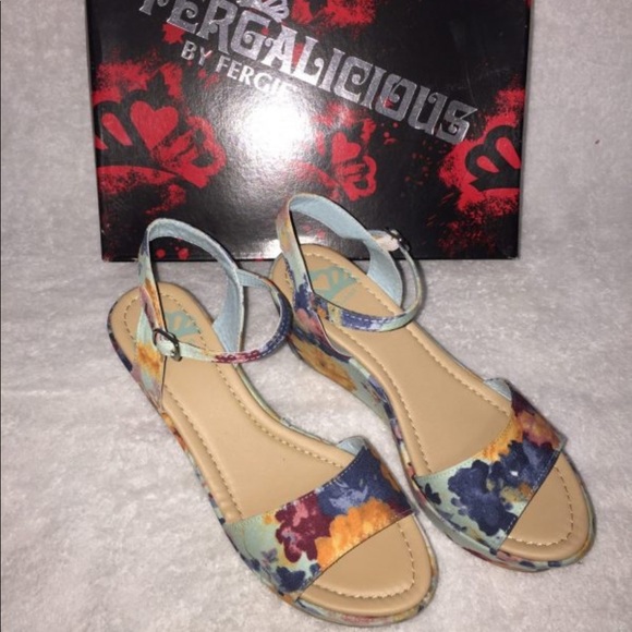Fergalicious Shoes - Fergalicious Floral wedge sandals 💥SALE