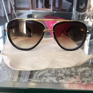 AUTHENTIC. DIta Mach Gradient 18K Gold Sunglasses