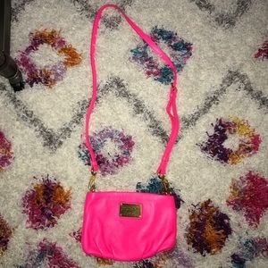 Neon Pink Marc by Marc Jacobs crossbody bag