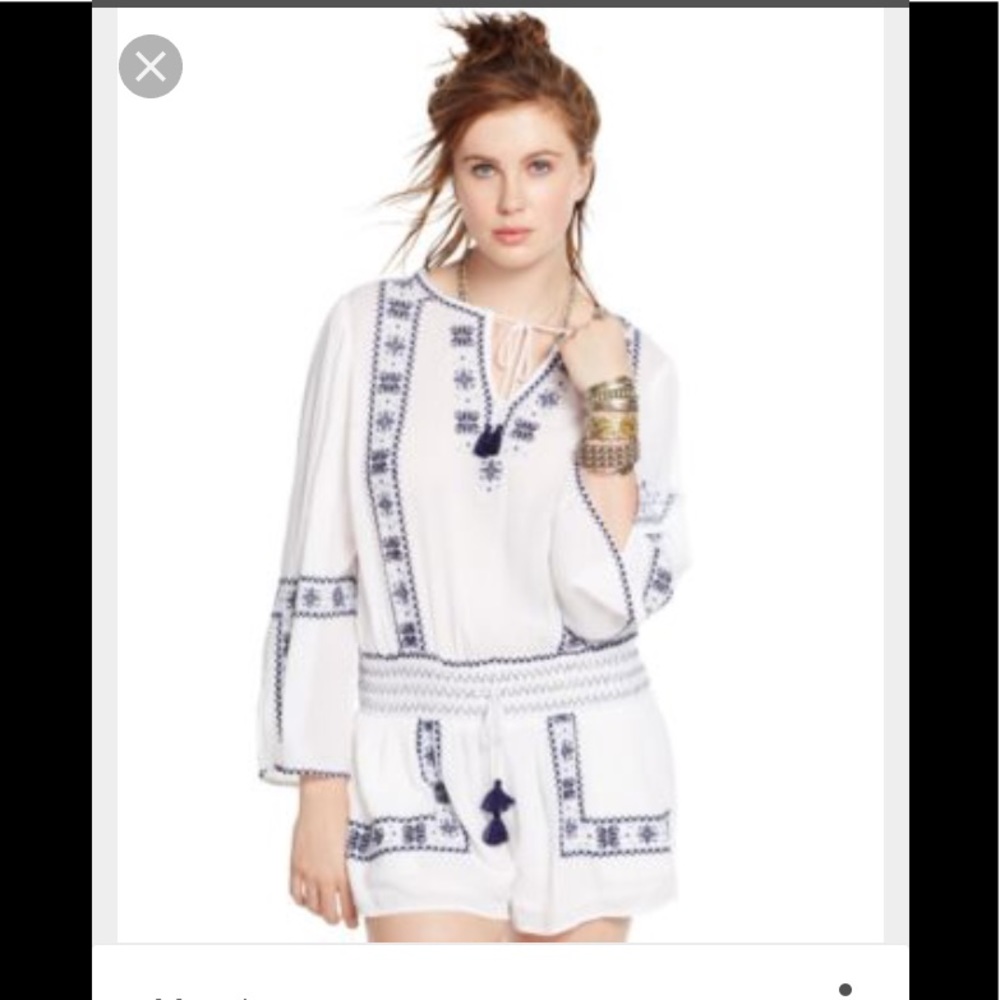 Denim and Supply Ralph Lauren Embroidered Romper