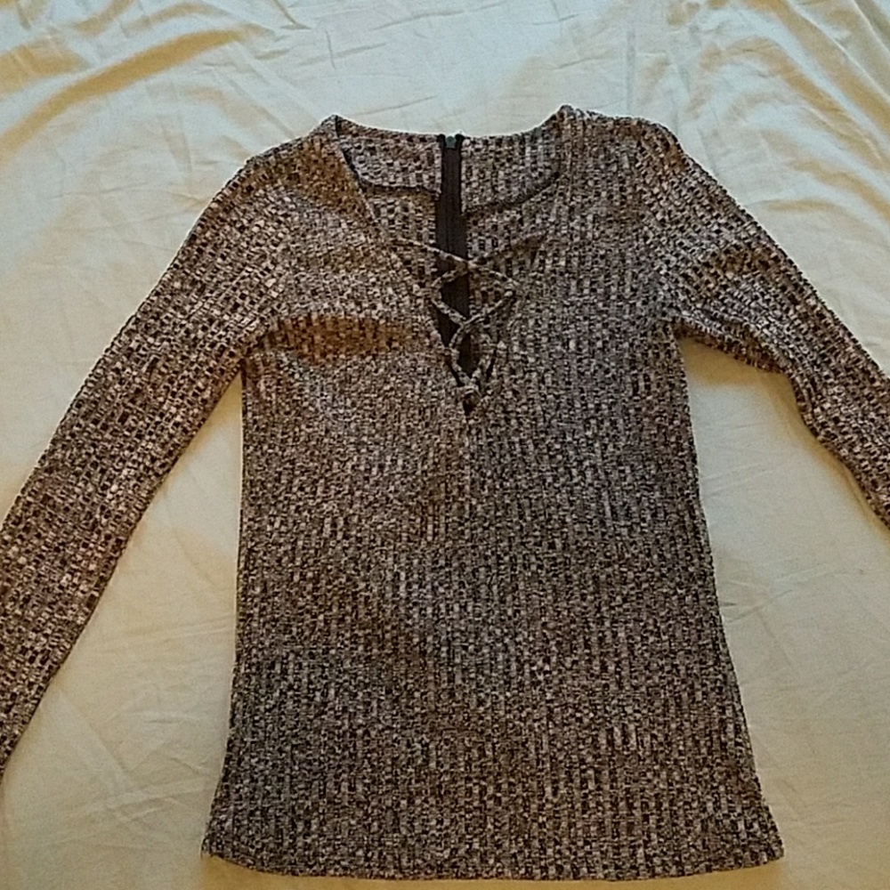 Criss cross sweater