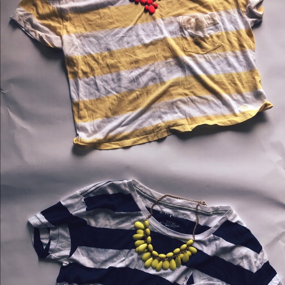 Aeropostal Stripe Crop Tops - Picture 2 of 4
