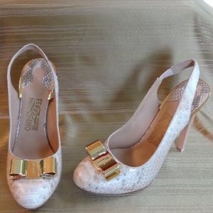 Salvatore Ferragamo Solidea Python Size 6 1/2