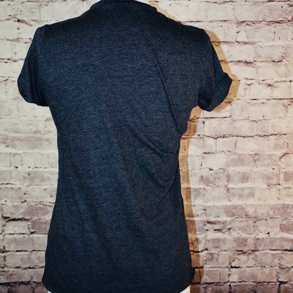 ‼️LAST ONE‼️ Gray Short Sleeve Lace Up Graphic Tee - Picture 4 of 4