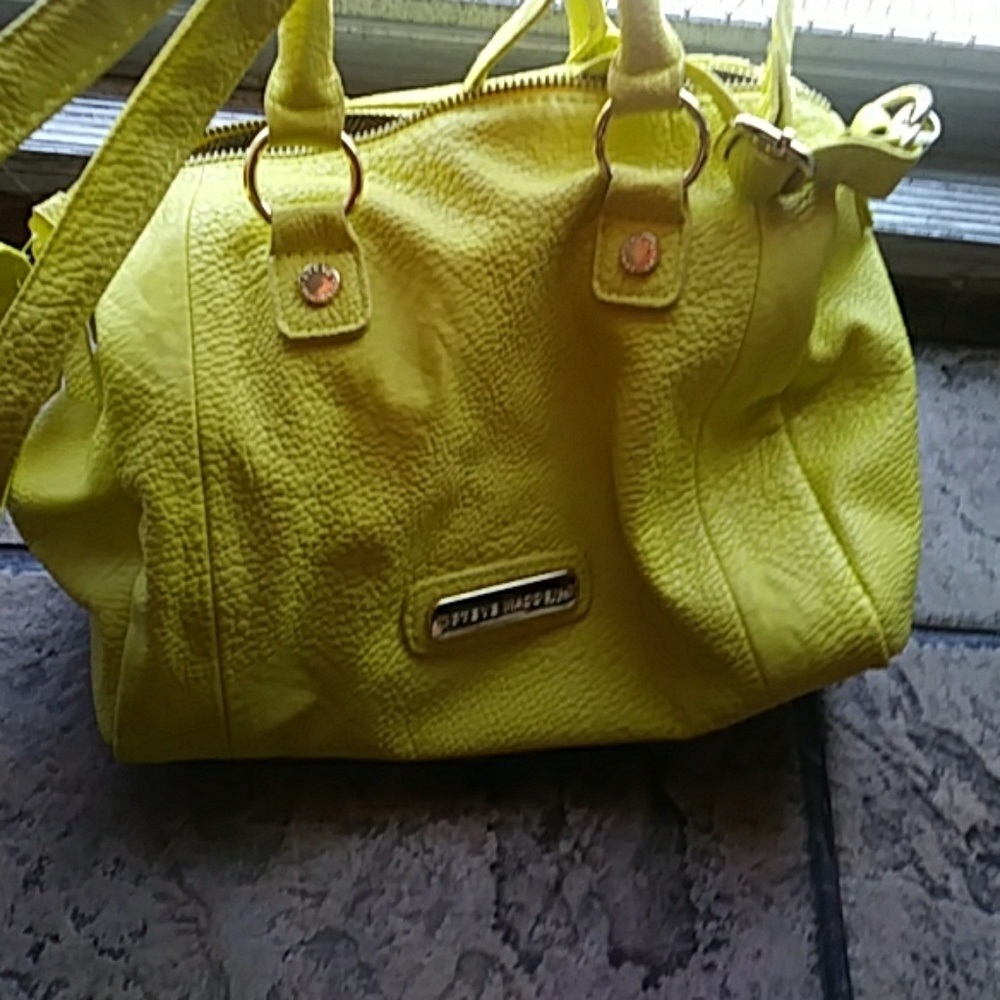 Bright yellow hand bag small!!