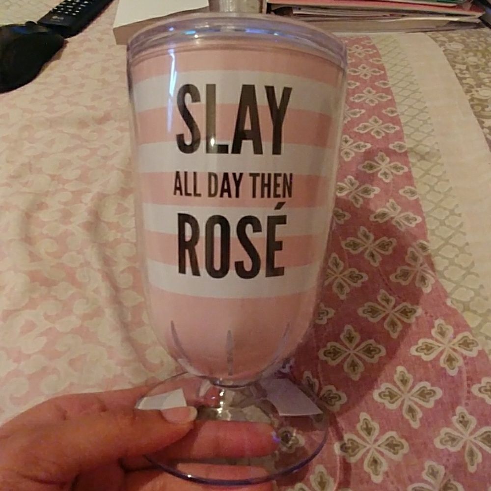 Striped sip cup