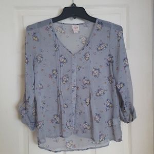 Mossimo Supply Co. Floral Blouse