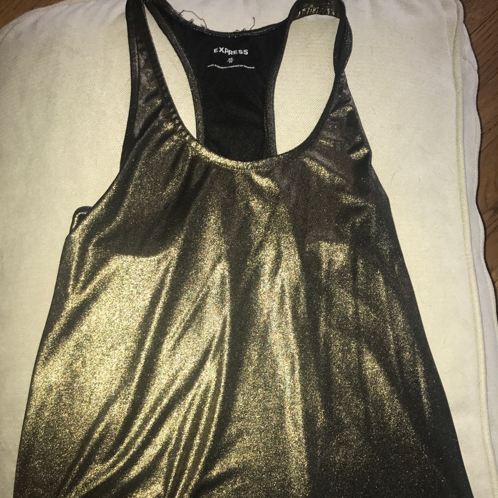 Gold tank top