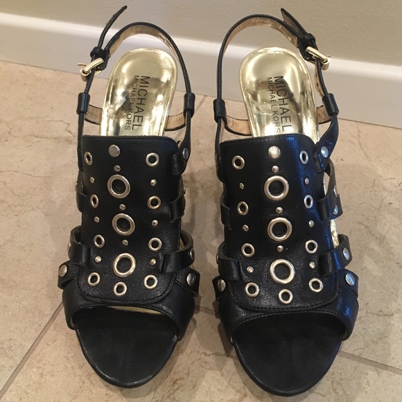 Michael Kors Laci platform studded rivet sandals 6.5 - Picture 4 of 11