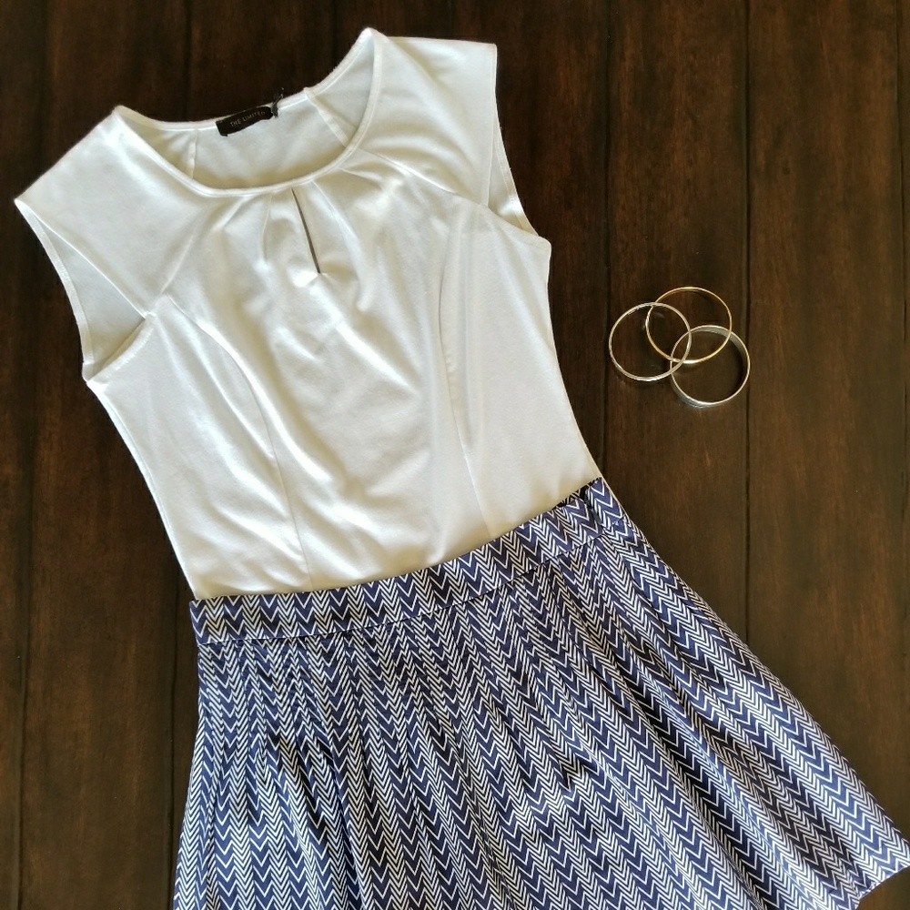 The Limited White Fitted Tee