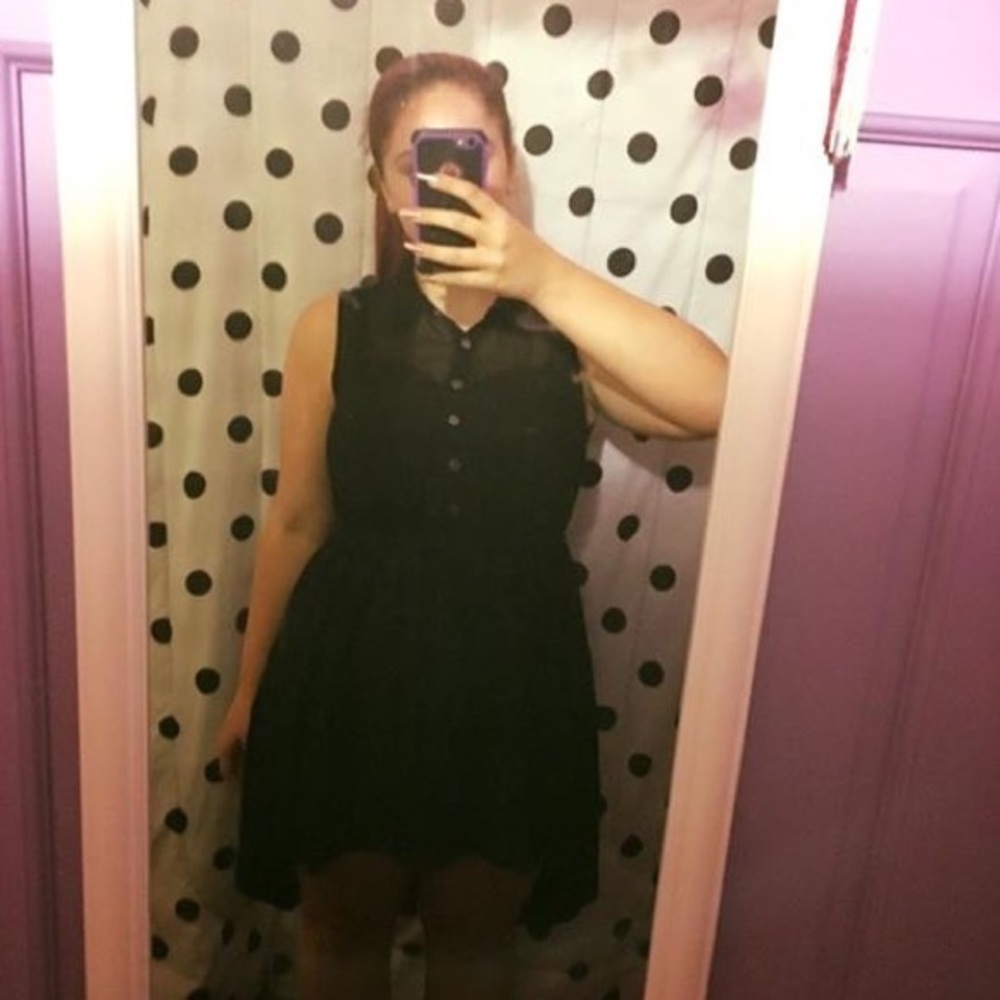 Hi low sleeveless Dress Jrs Sz L