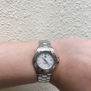Tag heuer Aqua racer silver watch for women