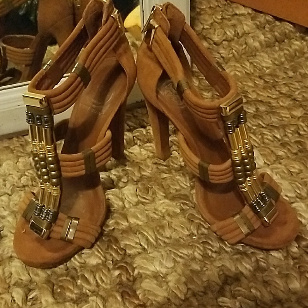 Tory suede heels