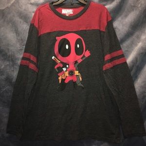 Deadpool Long Sleeve Cotton Shirt