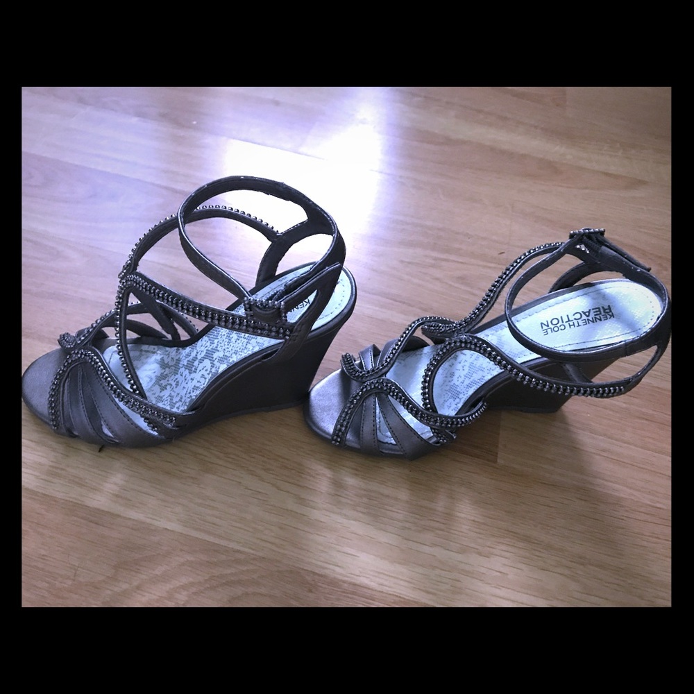 Kenneth Cole - 4" rhinestone wedges
