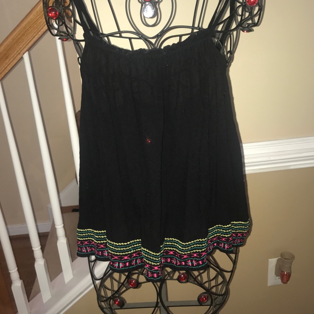 Black spaghetti strap top