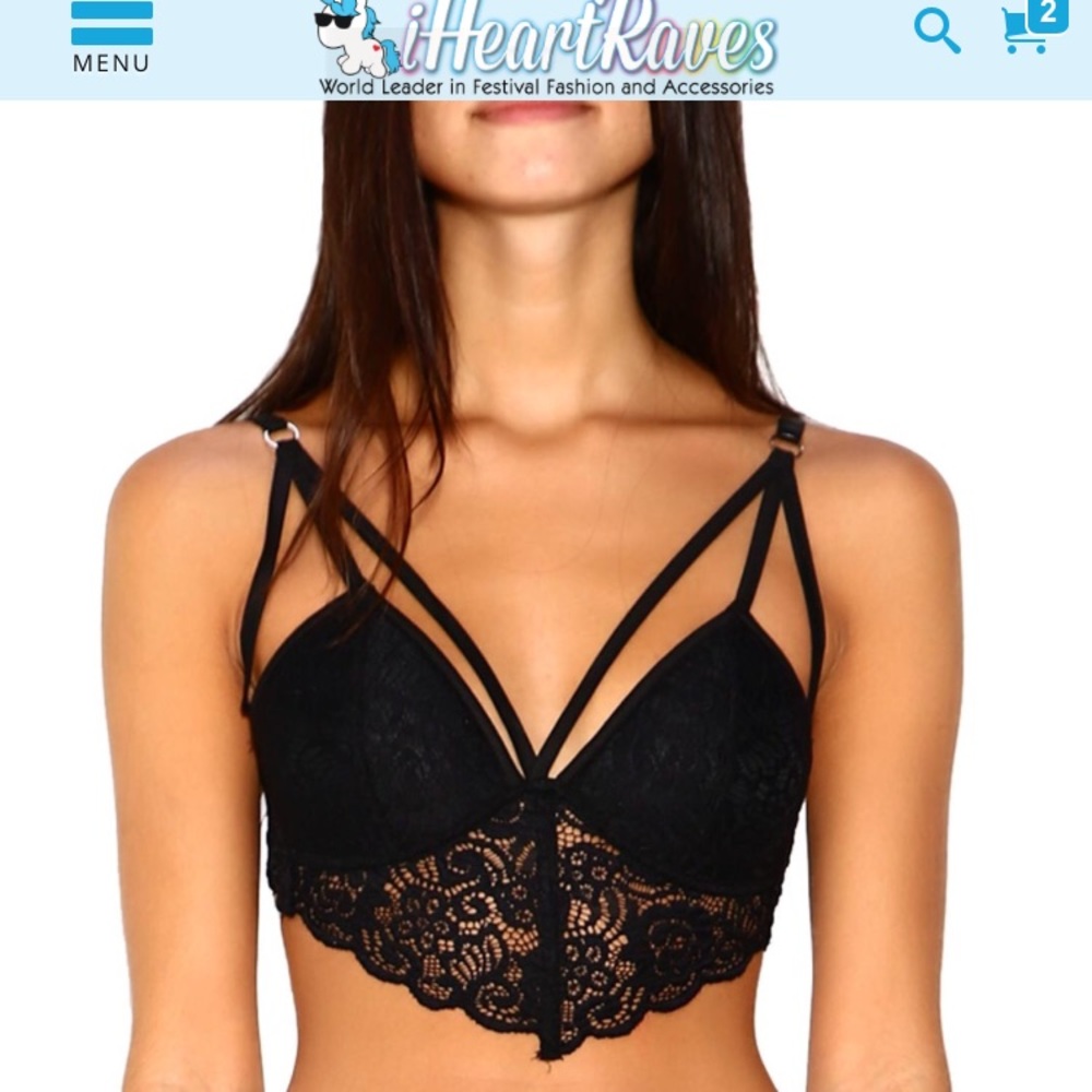 I heart raves * NEW * crop top