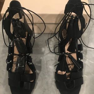 Loeffler Randall Luz lace up sandal.