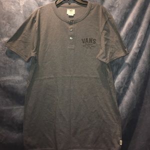 Vans Short Sleeve Half Button Up Pullover Shirt