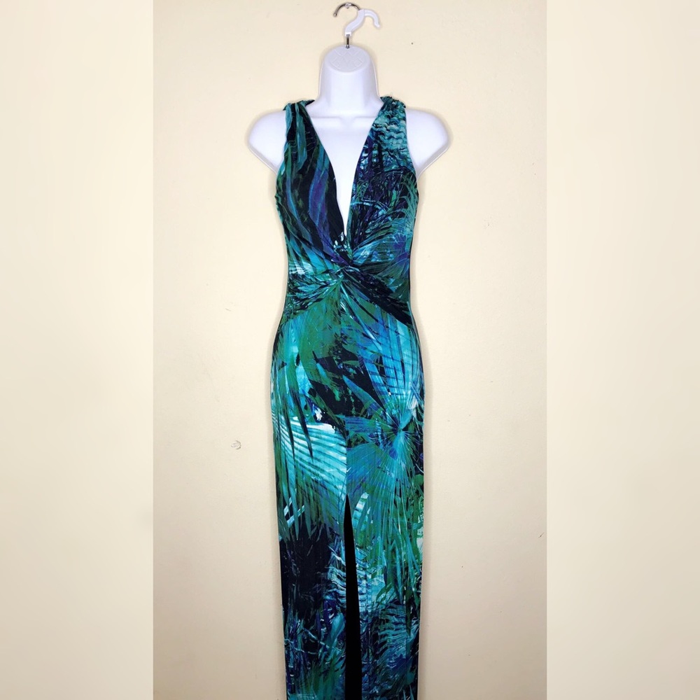 Blue/Green Guess by Marciano Maxi Dress
