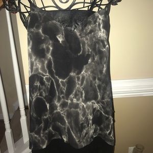 Black marbled tank