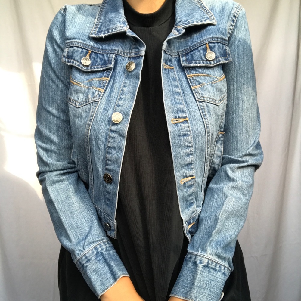 Aeropostale denim/jean button-up jacket