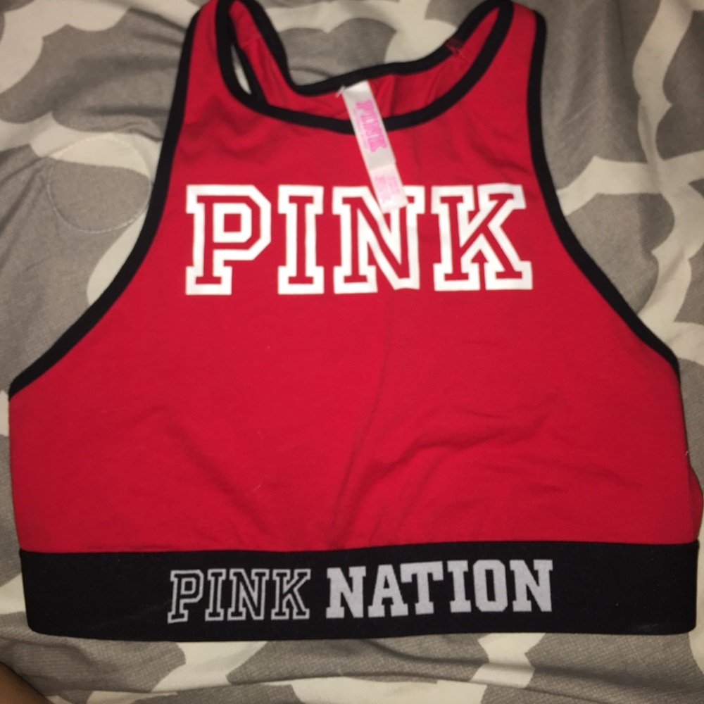 PINK NATION halter type sports bra