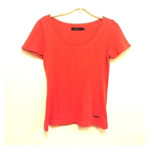 BURBERRY tshirt, S coral Thomas Burberry t