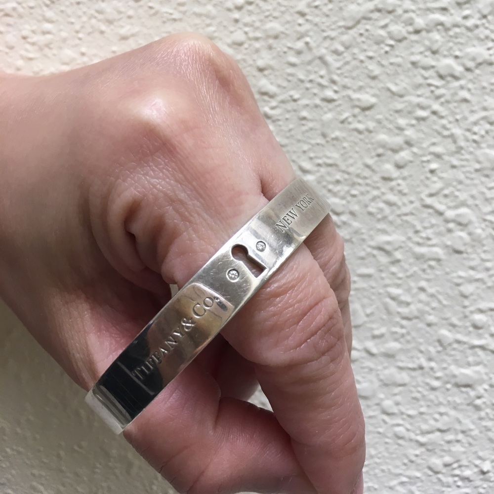 Tiffany silver bangle for women
