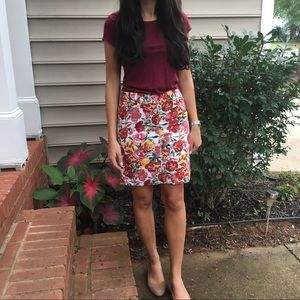 Ann Taylor Loft floral skirt