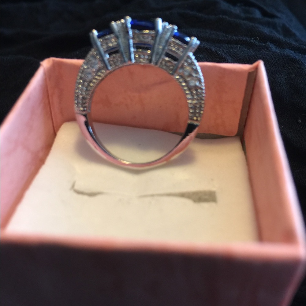 REDUCED-Sterling silver sapphire