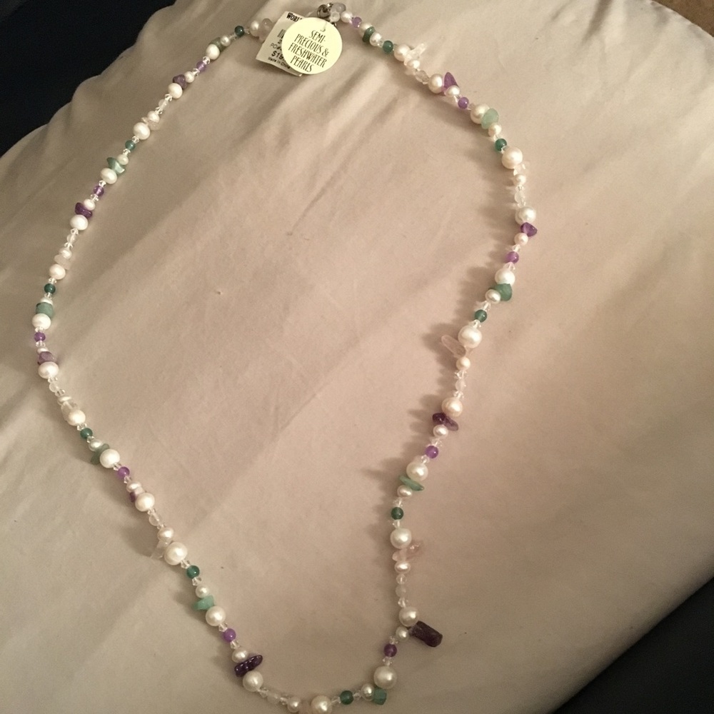 Semi precious freshwater pearls