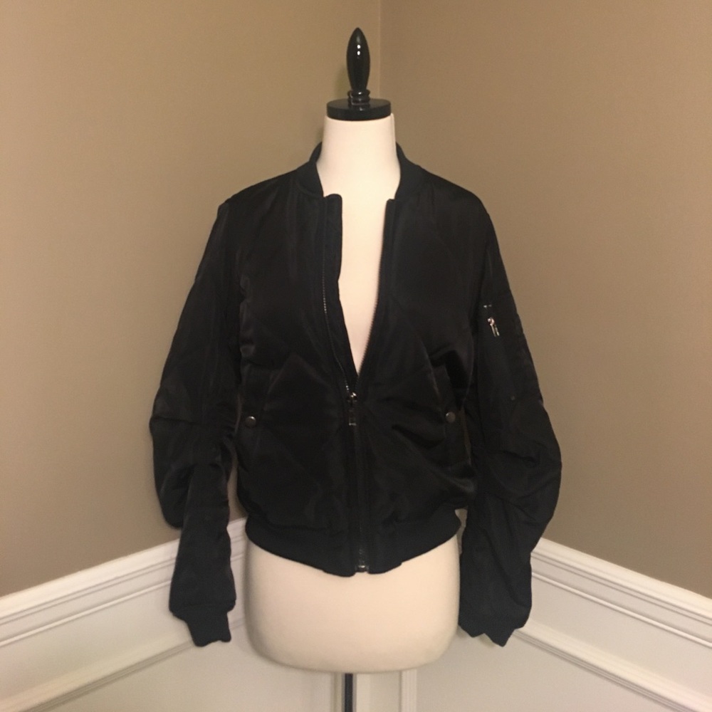 Black Bomber Jacket