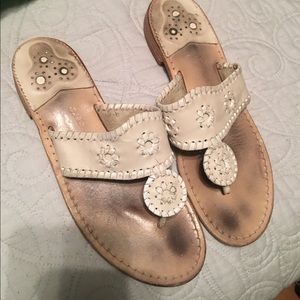 Bone/white authentic jack Rogers
