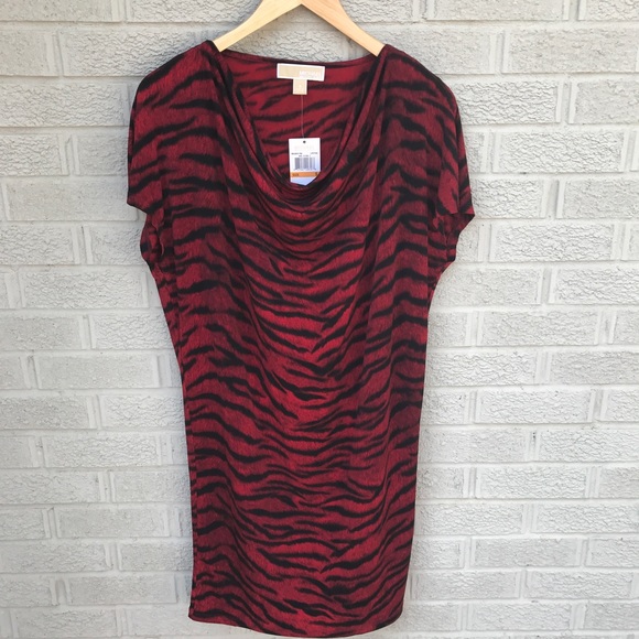 Michael Kors Dresses & Skirts - NEW Michael Kors Zebra Print Cap Sleeve Dress NWT
