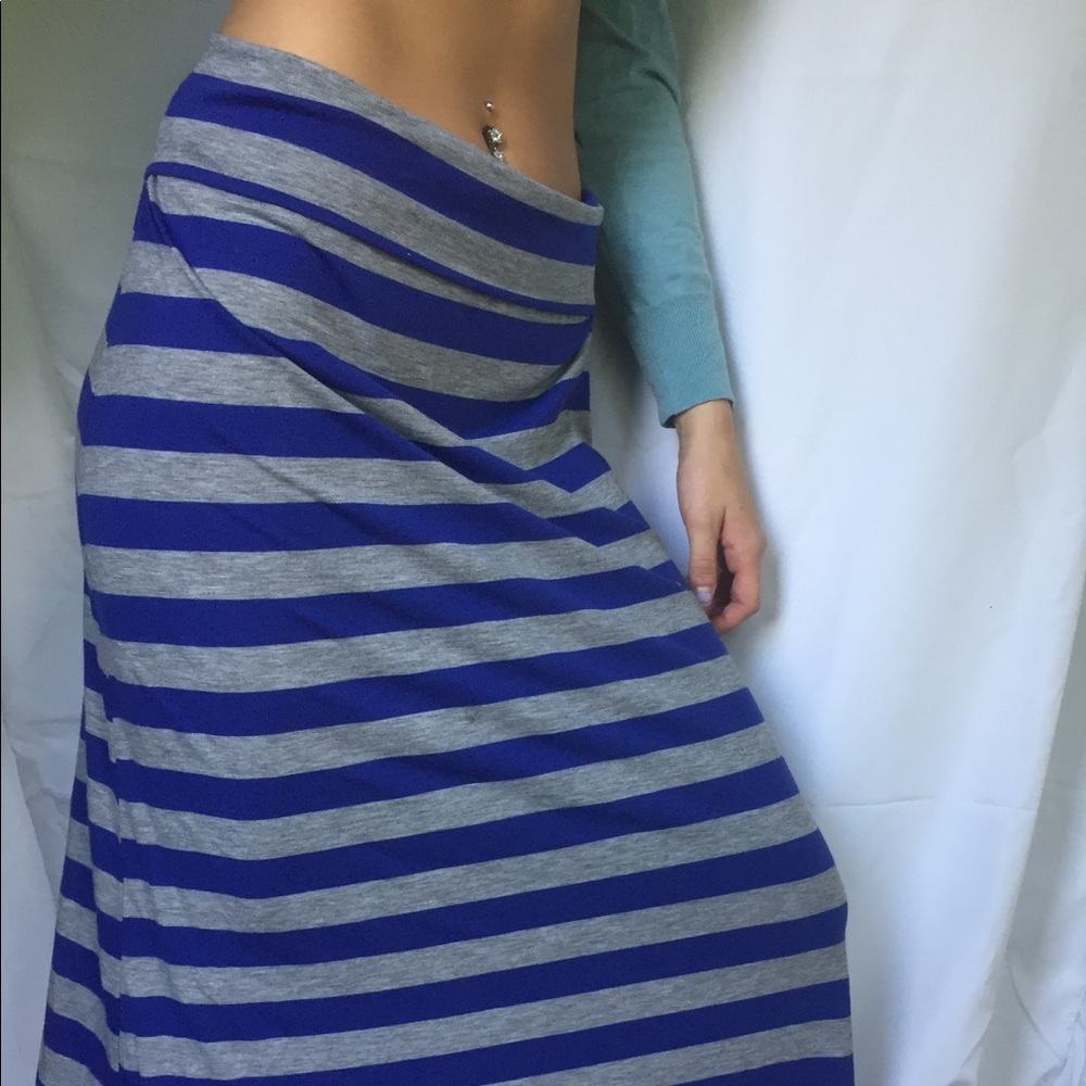 Striped Maxi Skirt