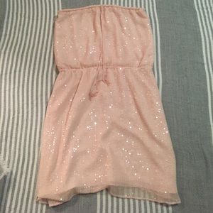Calypso blush sequined strapless dress
