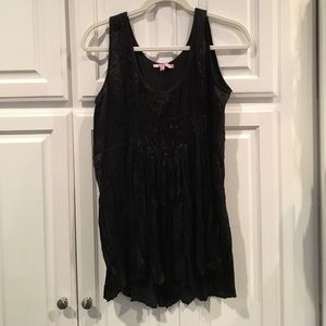 Calypso St Barth crinkle satin tank