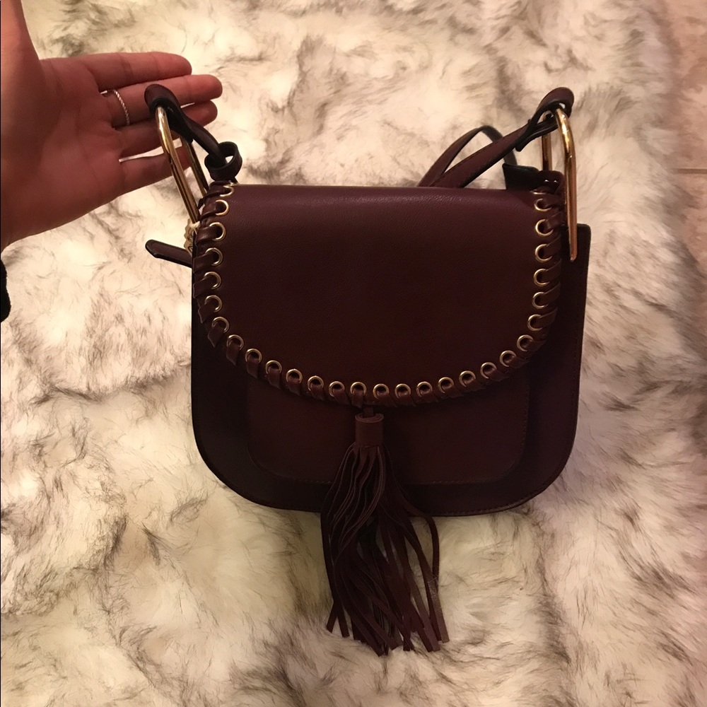 Maroon purse
