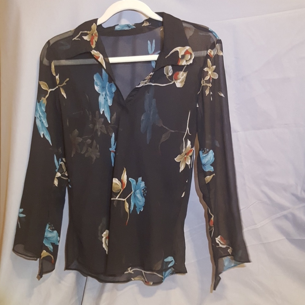 Collared Sheer Shirt