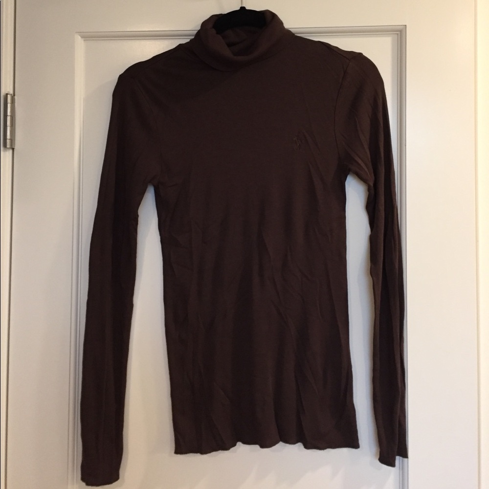 Long sleeve brown Ralph Lauren turtle neck