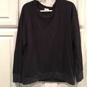 Sundry navy/black striped sweatshirt