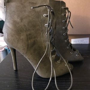 Olive green heels