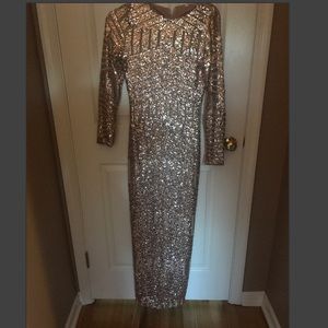 Long sleeve gown